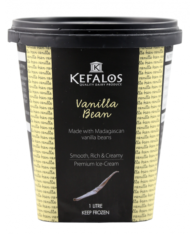 Kefalos Icecream Vanilla Bean 1 Litre